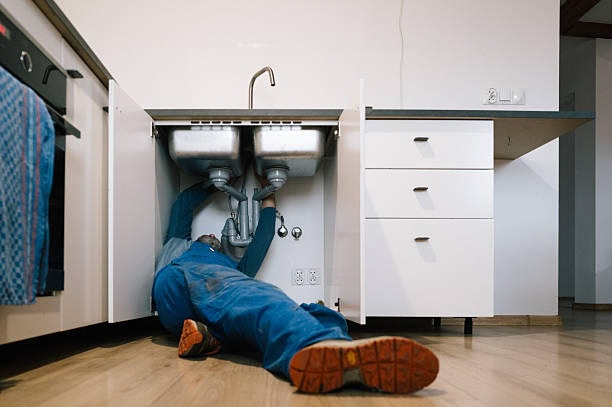 Professional Emergency Plumber technician working in New Wilmington, PA